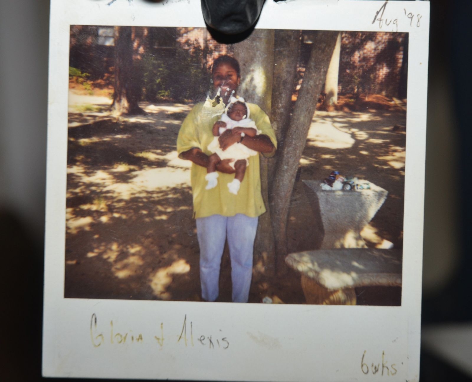 Alexis Manigo and Gloria Williams old Polaroid